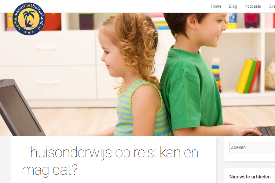 Thuisonderwijs op reis – WVHB